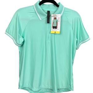 Mondetta Women's 1/4 Zip Polo Shirt Moisture Wicking Fabric Lightweight SZ S NWT